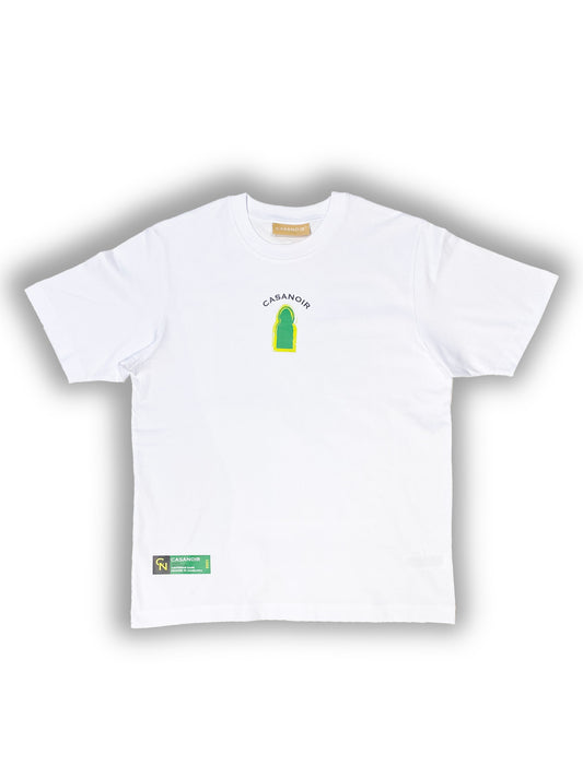 MOSAICO VERDE - WHITE OVERSIZED T-SHIRT