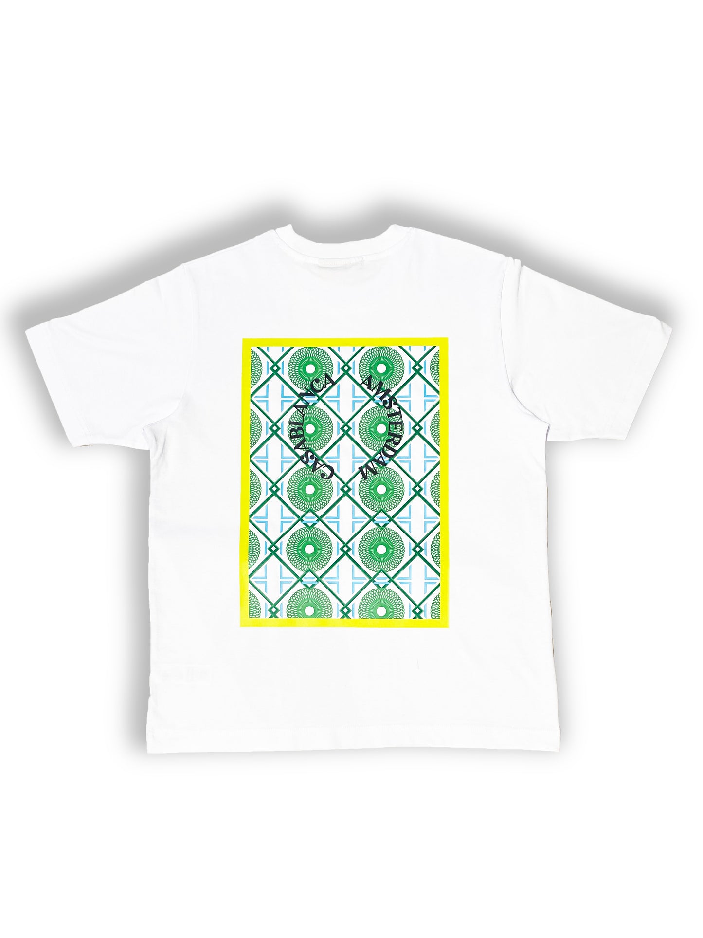 MOSAICO VERDE - WHITE OVERSIZED T-SHIRT